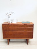 Vintage Deense ladenkast teak