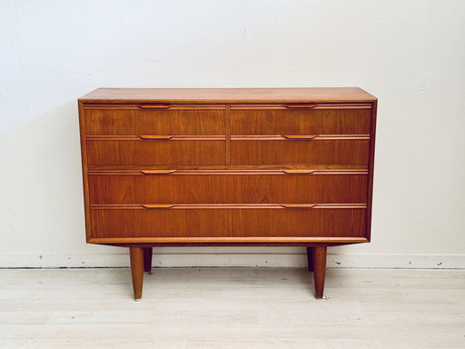 Vintage Deense ladenkast teak