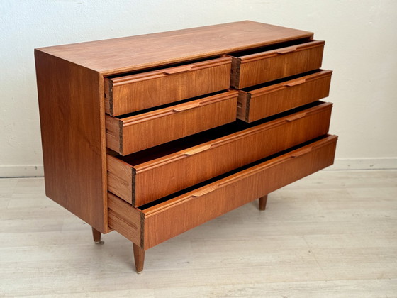 Image 1 of Vintage Deense ladenkast teak