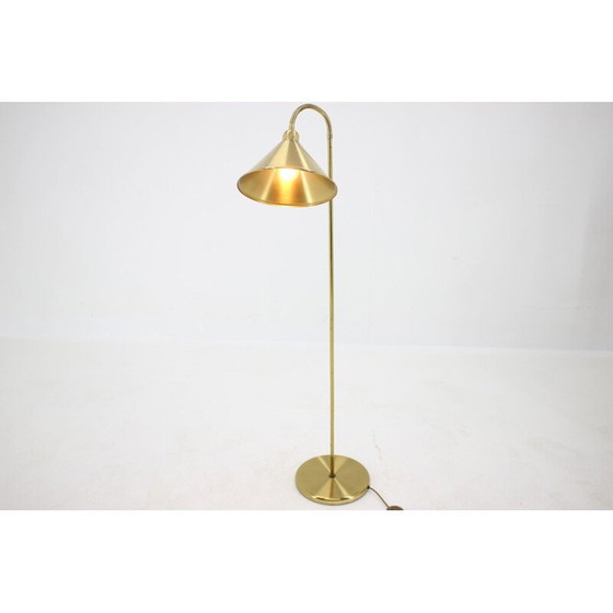 Image 1 of Vintage messing vloerlamp, Duitsland 1980