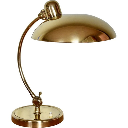 Vintage messing Christian Dell tafellamp 6631 bureaulamp van Kaiser Idell Bauhaus, Duitsland