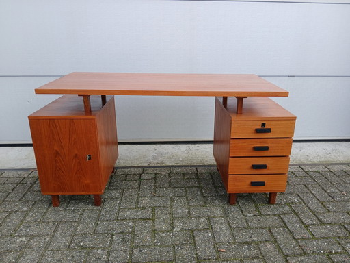 Vintage / Retro Bureau Deens Design In Breedte Verstelbaar 