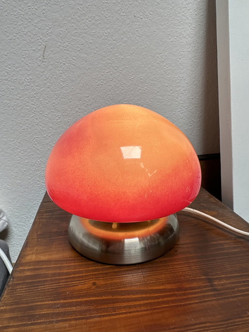 Vintage paddestoel lamp uit het ruimte tijdperk