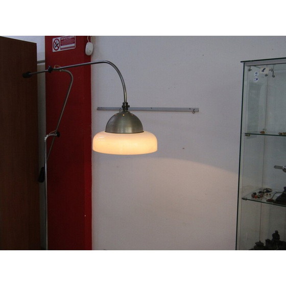 Image 1 of Vintage vloerlamp van verchroomd staal en plexiglas, 1970