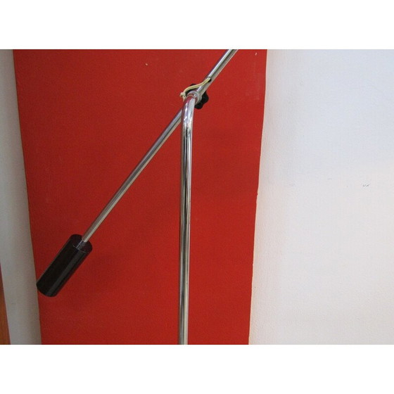 Image 1 of Vintage vloerlamp van verchroomd staal en plexiglas, 1970