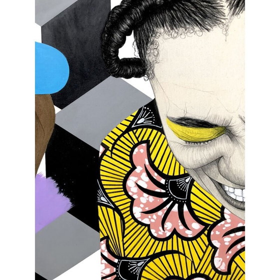 Image 1 of Vintage mix op canvas door Mateo Andrea, 2022