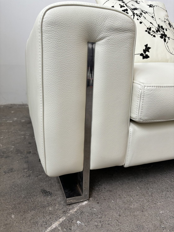 Image 1 of Roche Bobois Paris designer sofa leer