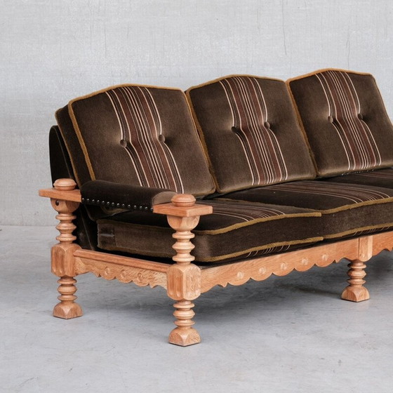 Image 1 of Vintage eikenhouten woonkamer set, Denemarken 1970