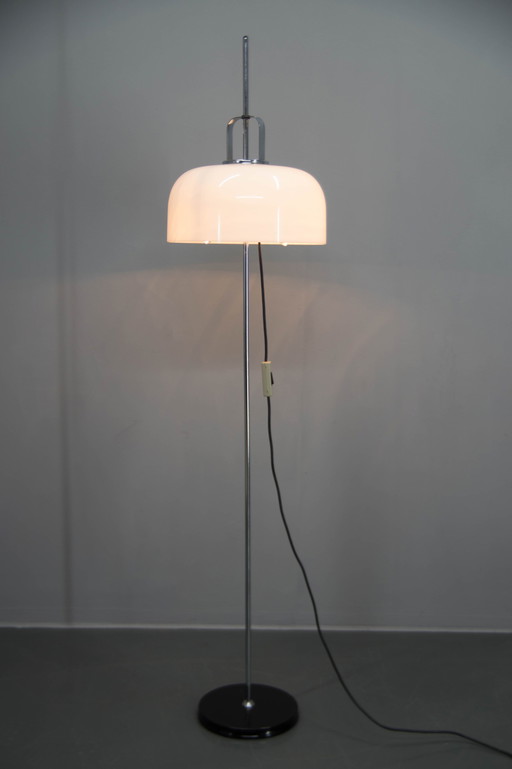 Mid Century Verstelbare Vloerlamp Ontworpen Door Guzzini Voor Meblo, 1970S