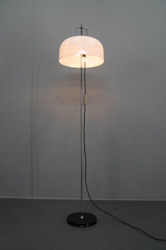 Image 1 of Mid Century Verstelbare Vloerlamp Ontworpen Door Guzzini Voor Meblo, 1970S