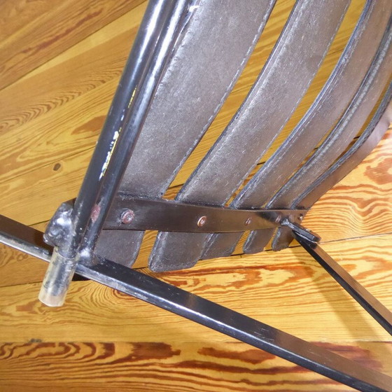 Image 1 of Paar van 2 vintage liner klapstoelen, Frankrijk 1960