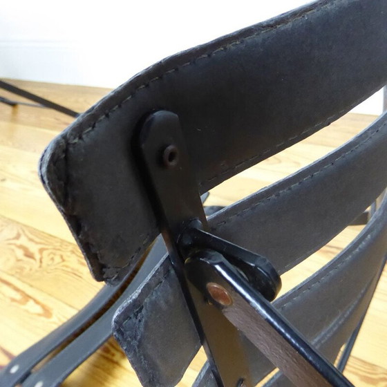 Image 1 of Paar van 2 vintage liner klapstoelen, Frankrijk 1960