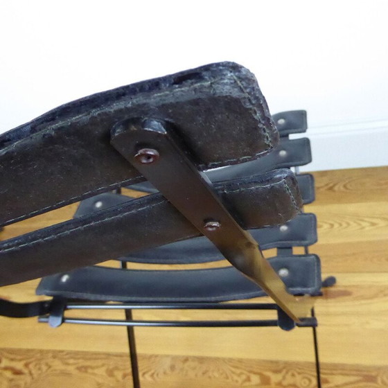 Image 1 of Paar van 2 vintage liner klapstoelen, Frankrijk 1960