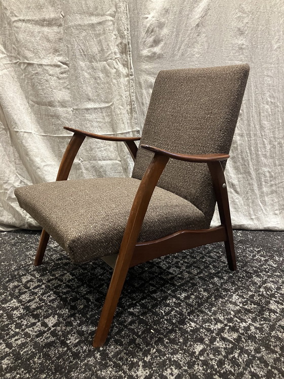 Image 1 of 2X Teak Fauteuil Jaren 50 / 60