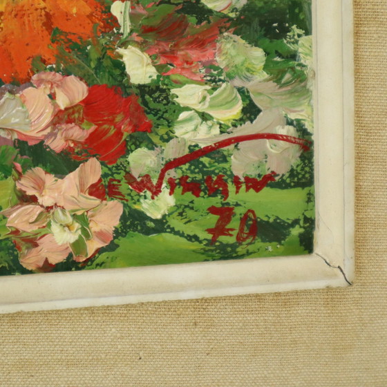 Image 1 of Stilleven Bloemen Schilderij