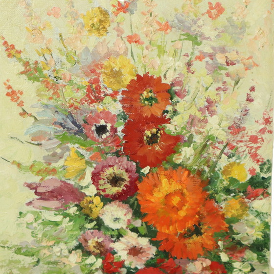 Image 1 of Stilleven Bloemen Schilderij