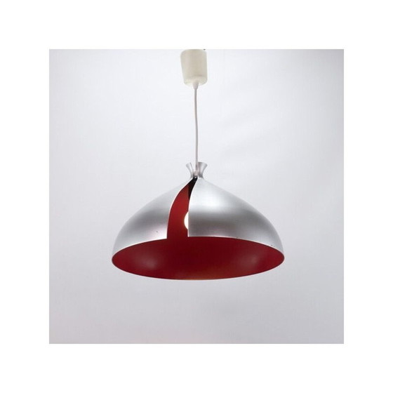 Image 1 of Vintage hanglamp met aluminium kap, 1970-1980