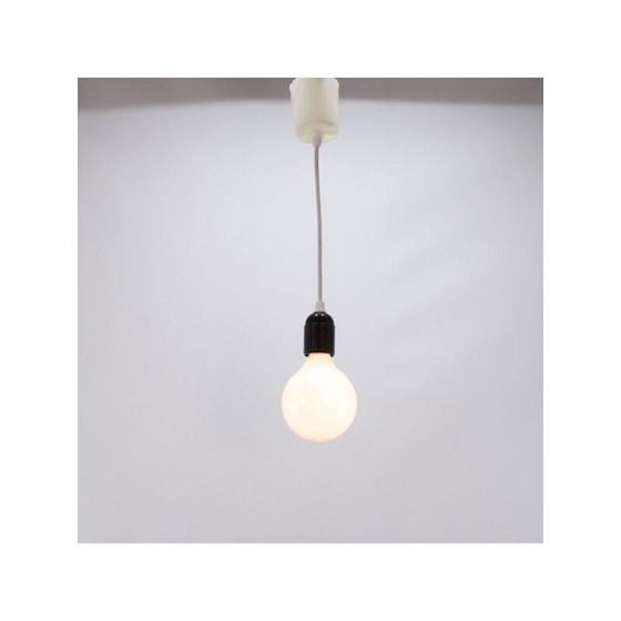 Image 1 of Vintage hanglamp met aluminium kap, 1970-1980