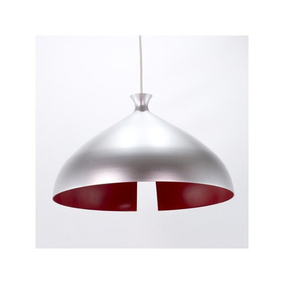 Image 1 of Vintage hanglamp met aluminium kap, 1970-1980