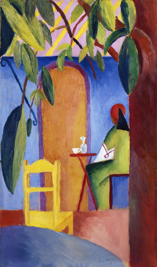 August Macke  ----Het Cafe