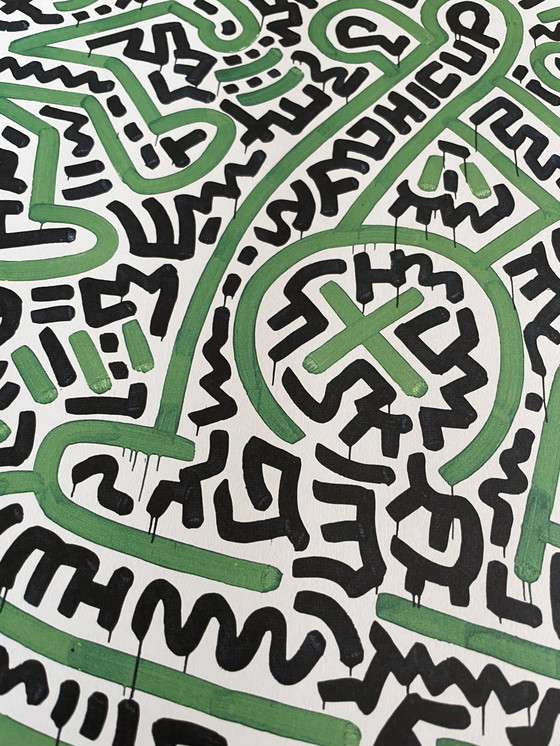 Image 1 of Keith Haring 1958-1990), Homo Decorans, 1985, jubileumposter Louisiana archief, 2018,