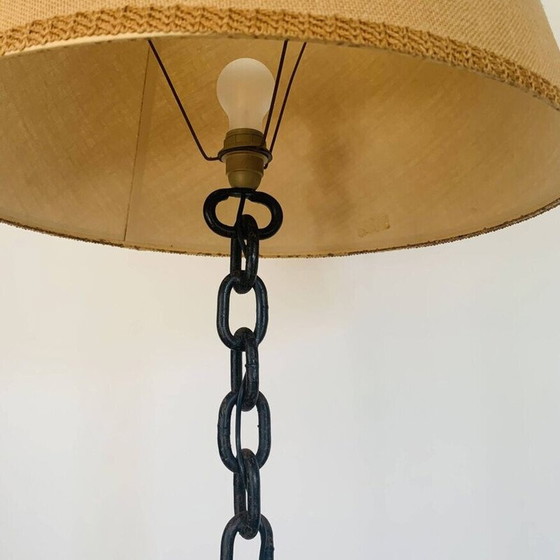 Image 1 of Vintage vloerlamp van zeeketting en ijzer