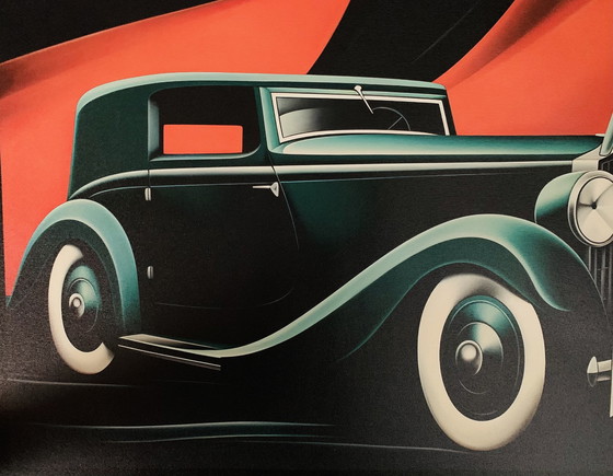 Image 1 of Car Art, High Quality, Limited Edition:  Original Lithographic Colour Giclée-Art: “Rolls Royce, Lady Lempicka" Nr.: 1/10. 