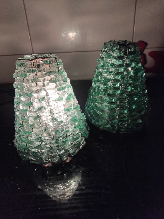 Image 1 of Italiaans Glas Design Brutalist Verlichtingskegel