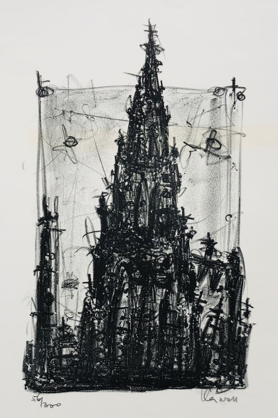 Image 1 of Karl Anton Wolf - Lithografie - Blick auf der Dom