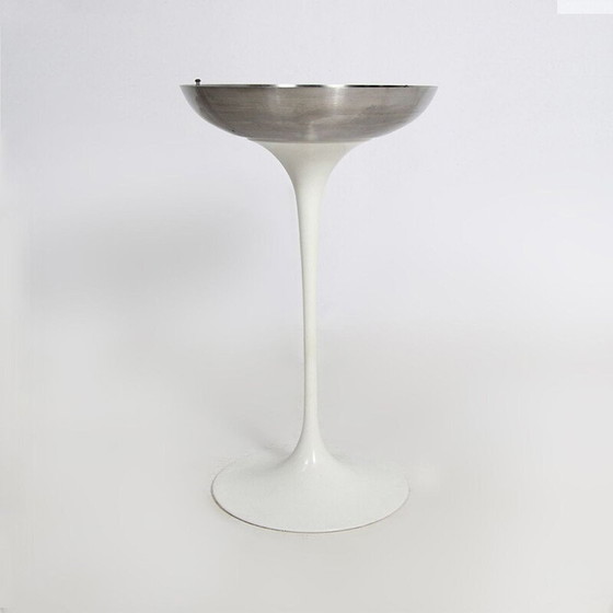 Image 1 of Vintage witte tulpen asbak van Knoll