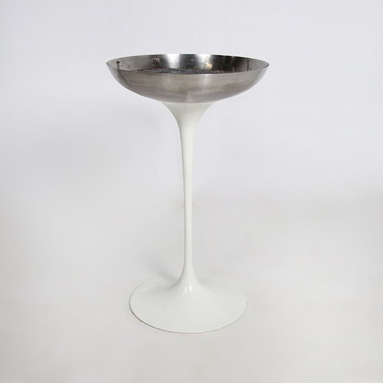 Image 1 of Vintage witte tulpen asbak van Knoll