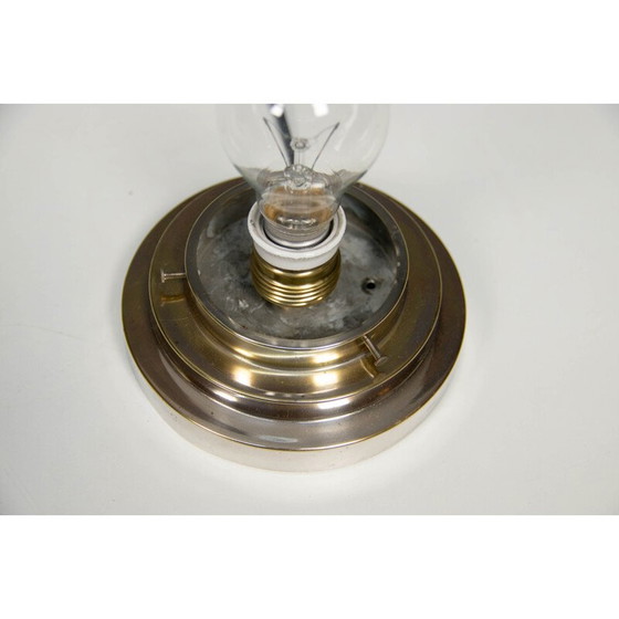 Image 1 of Vintage verchroomde art deco plafondlamp, 1930