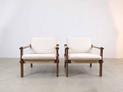 2X Set Loungestoel Midcentury 50s 60s