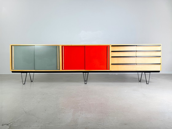 Image 1 of Origineel Alfred Altherr dressoir Freba 330Cm Zwitserland 1950S