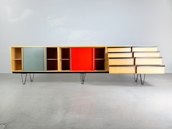 Image 1 of Origineel Alfred Altherr dressoir Freba 330Cm Zwitserland 1950S