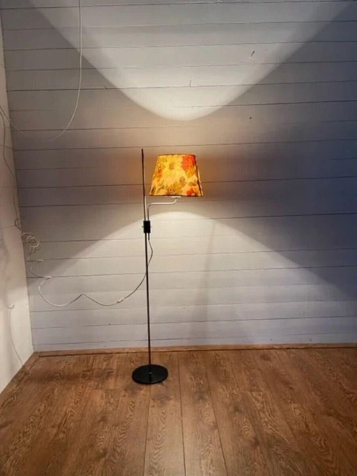 Vintage vloerlamp in hoogte verstelbaar