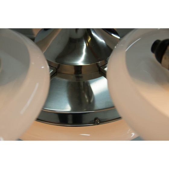 Image 1 of Vintage art deco kroonluchter van opaalglas, 1930