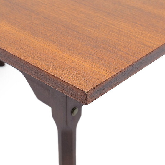 Image 1 of Vintage rechthoekige uitschuifbare teakhouten tafel, Italië 1950