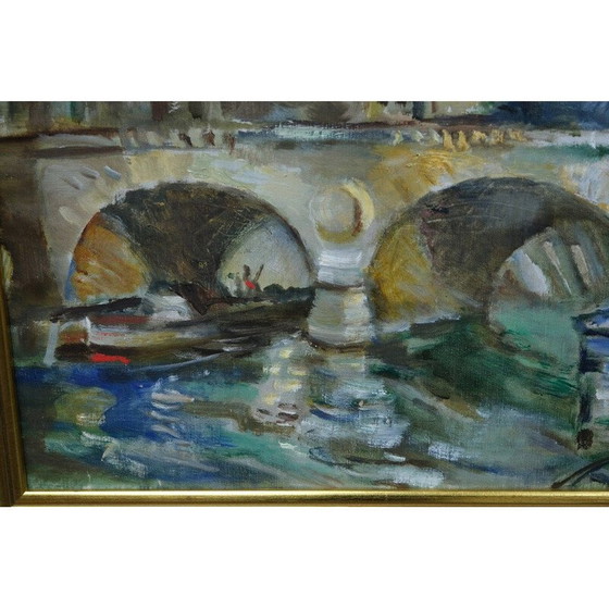 Image 1 of Zweeds vintage schilderij van Jules Schyl, jaren 1960