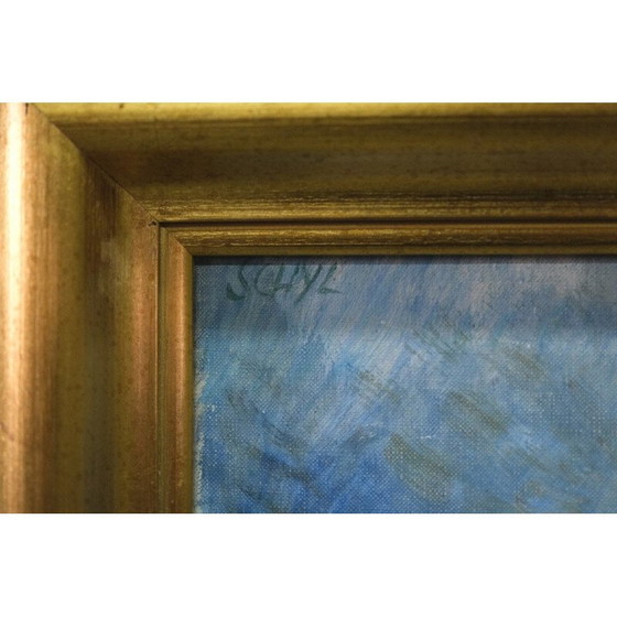 Image 1 of Zweeds vintage schilderij van Jules Schyl, jaren 1960