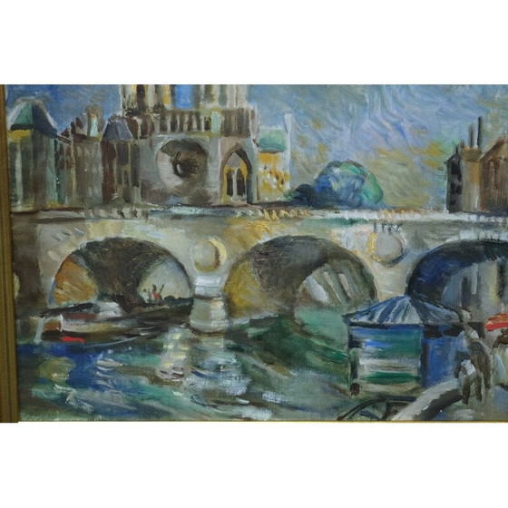 Image 1 of Zweeds vintage schilderij van Jules Schyl, jaren 1960
