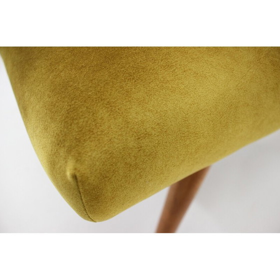 Image 1 of Vintage beukenhouten fauteuil met bekleding, Tsjecho-Slowakije 1960