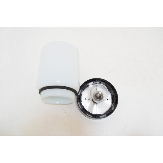 Image 1 of Vintage plafondlamp of wandlamp in melkglas en bakeliet, Tsjecho-Slowakije 1970