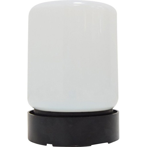 Vintage plafondlamp of wandlamp in melkglas en bakeliet, Tsjecho-Slowakije 1970