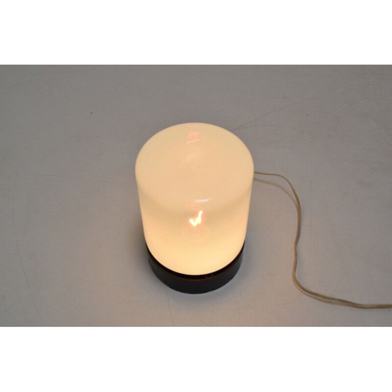 Image 1 of Vintage plafondlamp of wandlamp in melkglas en bakeliet, Tsjecho-Slowakije 1970