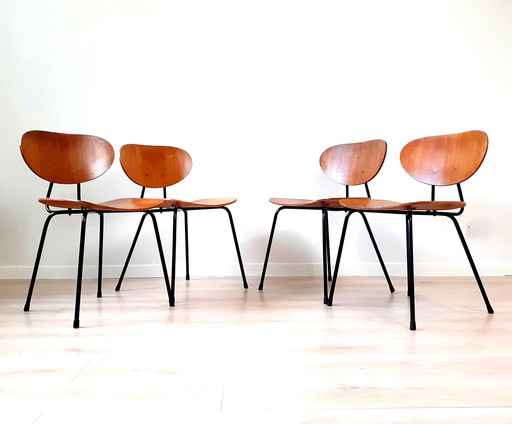 4x stoelen door Kurt Nordstrom voor Knoll International