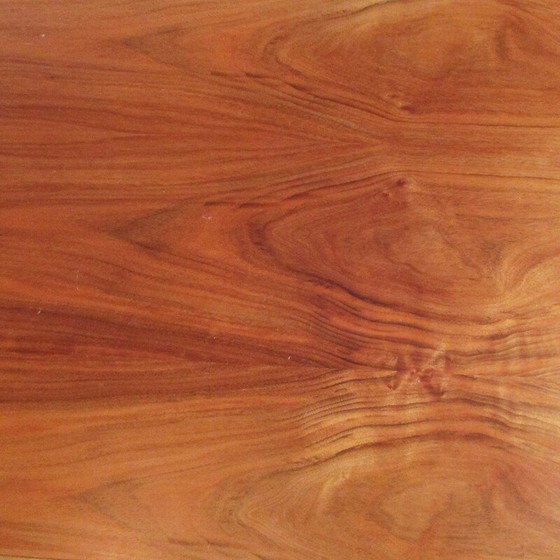 Image 1 of Vintage salontafel van Amerikaans notenhout en gelakt staal, 1960