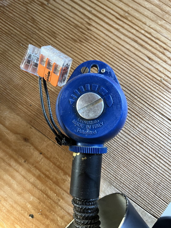 Image 1 of Vintage mid century opaal glazen hanglamp 