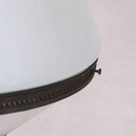 Image 1 of Vintage tweekleurige glazen hanglamp, Frankrijk 1930