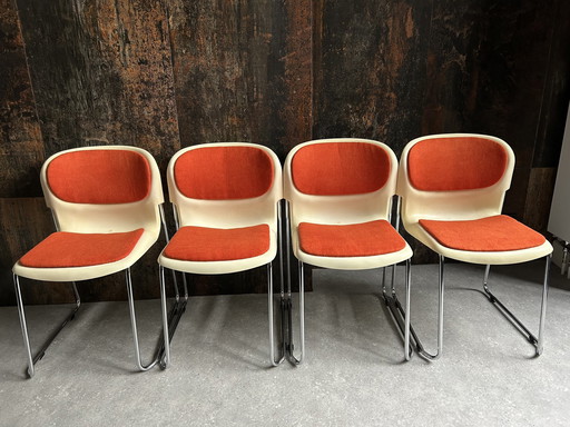 Set (4) Vintage Design Stoelen Jaren 80